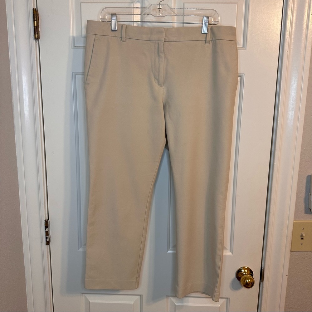 Ann Taylor Classic Tan Ankle Pants